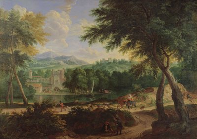 Paysage avec un troupeau de moutons - Cornelis Huysmans