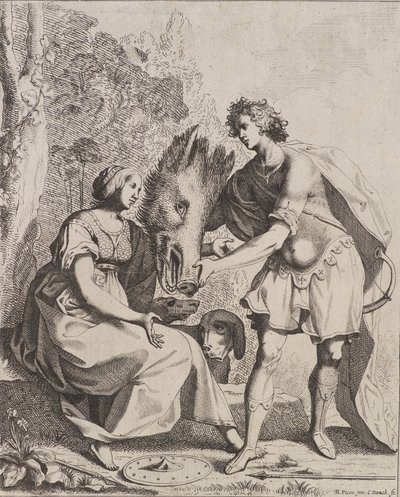Méléagre et Atalante - Cornelis I Danckerts