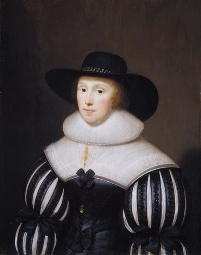 Portrait de Grace Bradbourne, épouse de Thomas Holte, 1627-1700 - Cornelis Janssens van Ceulen