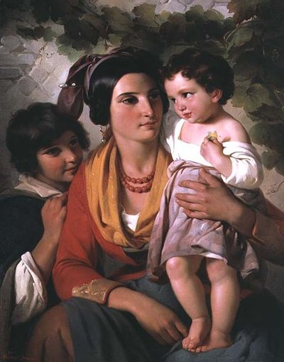 Mère et enfants - Cornelis Kruseman