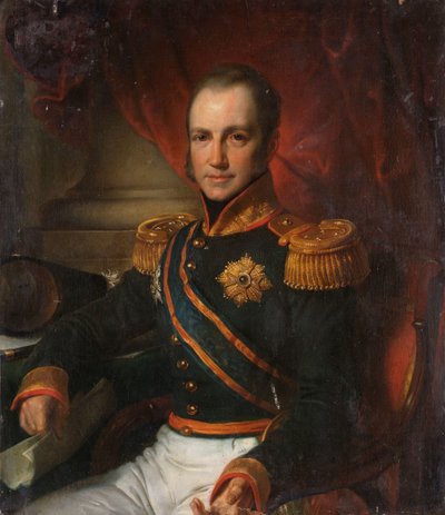 Portrait de Godart Alexander Gerard Philip, baron van der Capellen, gouverneur général des Indes orientales néerlandaises - Cornelis Kruseman