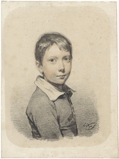 Portrait de Gerardus Arnoldus Nicolaus Allebé jeune homme - Cornelis Kruseman