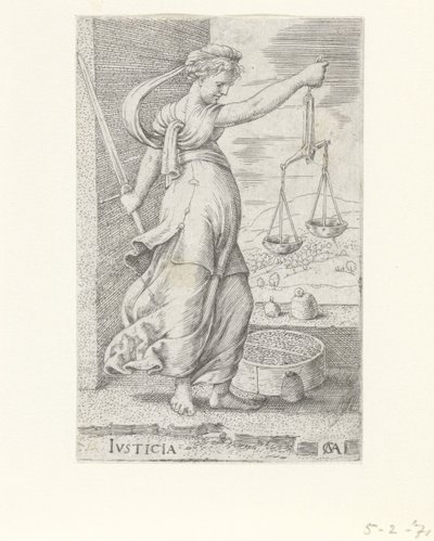 Justice (Justicia, De deugden) - Cornelis Massijs