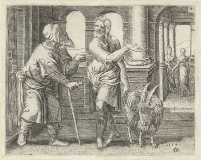 Samson avec un chevreau chez son beau-père - Cornelis Massijs