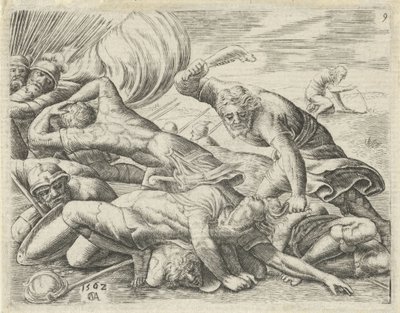Samson bat les Philistins avec une mâchoire d