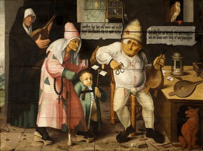 Le Réparateur de Soufflets Après Hieronymus Bosch, vers 1550 - Cornelis Massys