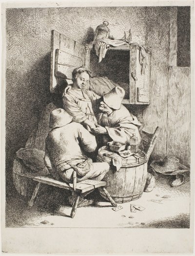 Un Homme caressant la Jeune Hôtesse - Cornelis Pietersz. Bega