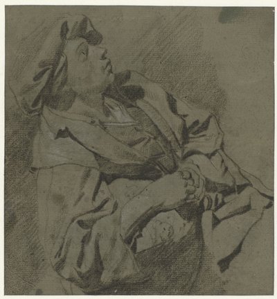 Garçon en béret, appuyé en arrière - Cornelis Pietersz. Bega