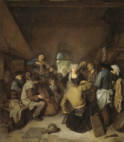 Paysans faisant de la musique et dansant - Cornelis Pietersz. Bega