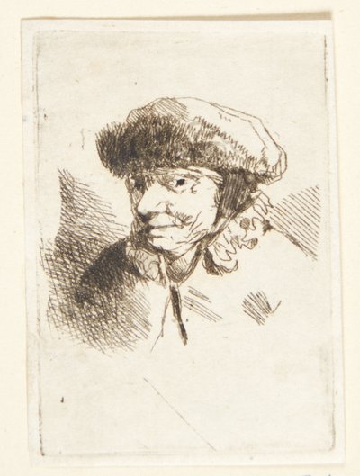 Vieille femme souriante avec un bonnet de fourrure - Cornelis Pietersz Bega