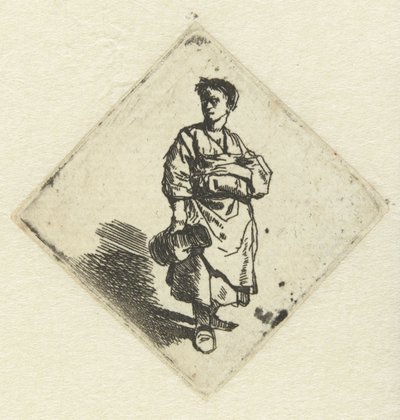 Femme debout avec une cruche dans la main droite - Cornelis Pietersz. Bega