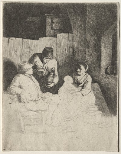 La mère assise dans une auberge - Cornelis Pietersz Bega