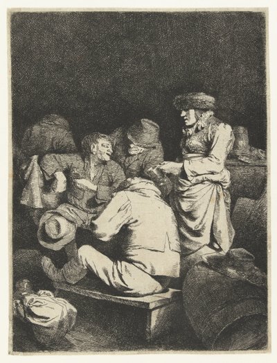 Aubergiste et compagnie dans une auberge - Cornelis Pietersz. Bega