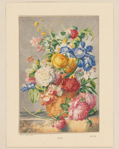 Nature morte de fleurs - Cornelis Ploos van Amstel