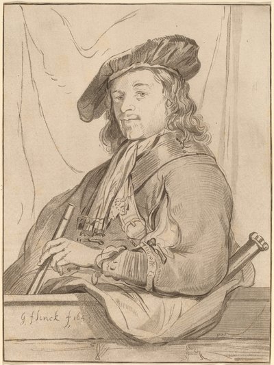 Homme au parapet - Cornelis Ploos van Amstel