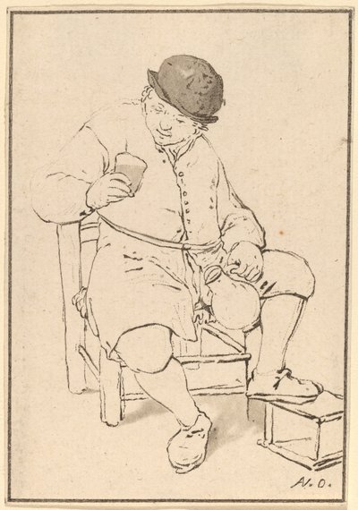 Paysanne Assise avec une Cruche, c. 1763 - Cornelis Ploos van Amstel