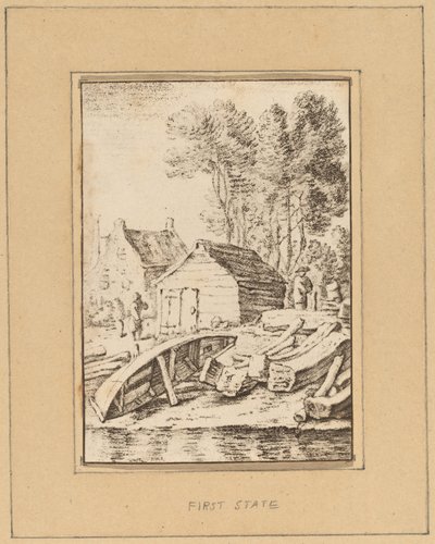 Chantier naval, 1761, publié en 1765 - Cornelis Ploos van Amstel