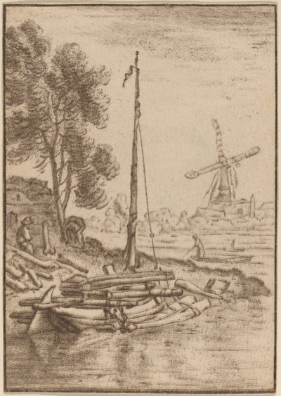 Rivière sinueuse, 1761, publié 1765. - Cornelis Ploos van Amstel