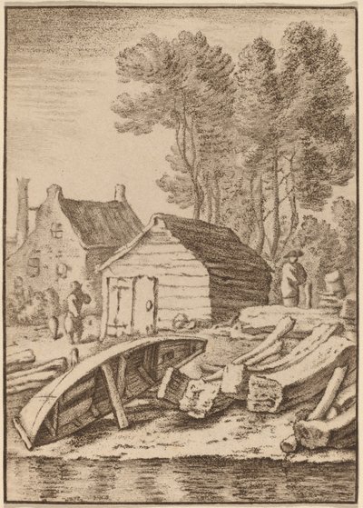 Chantier Naval - Cornelis Ploos van Amstel after Herman Saftleven