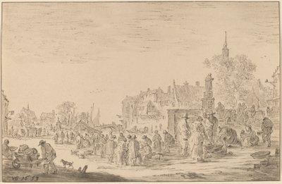 Marché aux poissons - Cornelis Ploos van Amstel after Jan