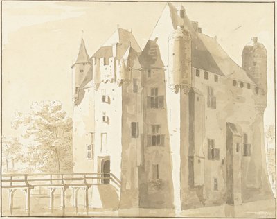Château Frissestein à Herwijnen, arrière - Cornelis Pronk (possibly)