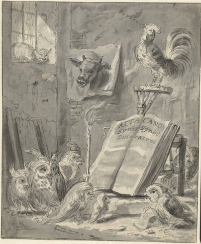 Satire sur le Synode de Dordrecht, 1618 - Cornelis Saftleven