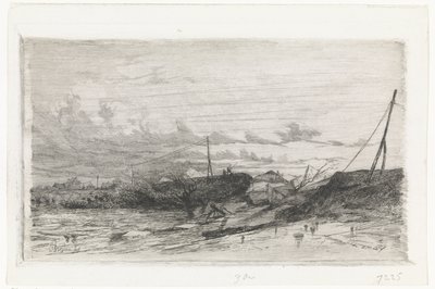 Rupture de digue à Arnhem, 1855 - Cornelis Springer