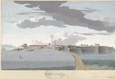 Fort Galle à Ceylan, vu du côté terrestre - Cornelis Steiger