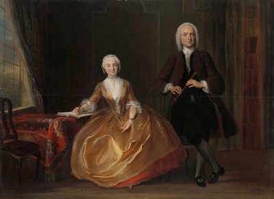 Un couple faisant de la musique - Cornelis Troost