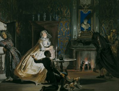 Capitaine Ulrich ou la cupidité déjouée : déguisés, Godefroy et son serviteur mettent le capitaine Ulrich en fuite - Cornelis Troost