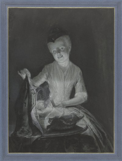 Sara Troost avec sa poupée - Cornelis Troost