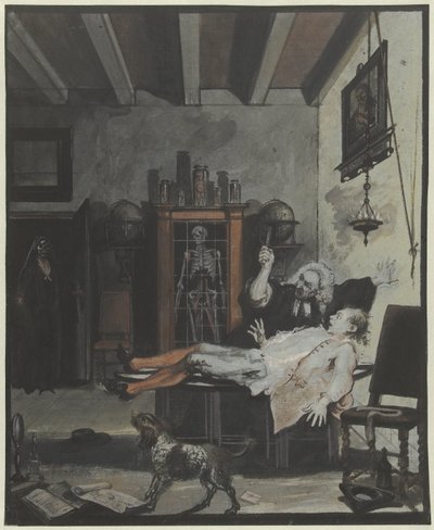 Scène de la comédie Krispijn Medicijn - Cornelis Troost