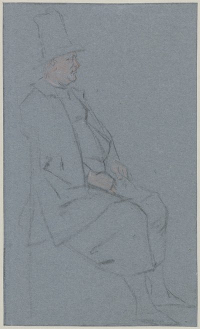 Quaker assis, profil vers la droite - Cornelis Troost
