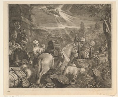 Abraham quitte Haran (Caelaturae) - Cornelis Visscher (II)