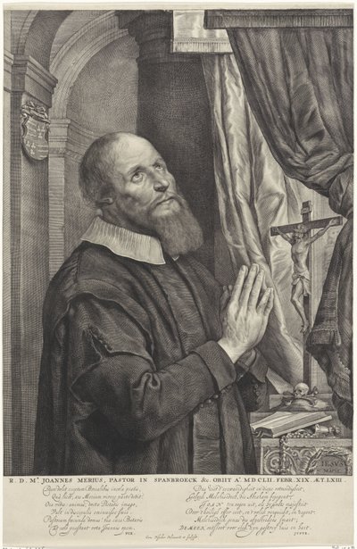 Portrait de Joannes van der Meer - Cornelis Visscher (II)