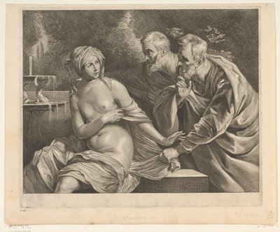 Suzanne et les vieillards - Cornelis Visscher (II)
