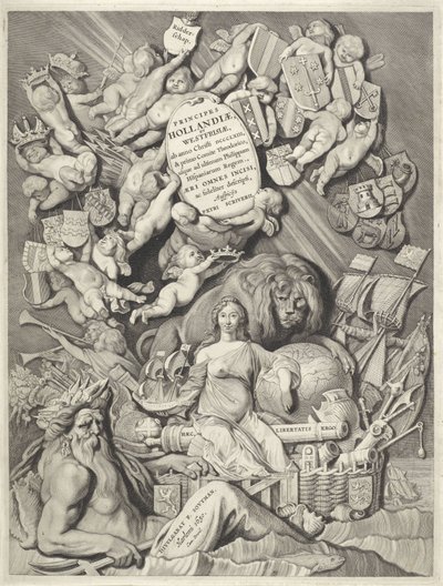 Titre pour une série de comtes et comtesses de Hollande, Zélande et Frise occidentale - Cornelis Visscher (II)