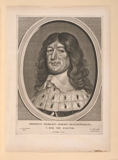 Frédéric-Guillaume, prince-électeur de Brandebourg, extrait de Neuf portraits - Cornelis Visscher