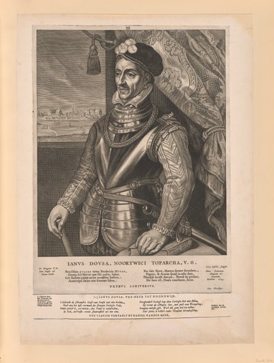 Jan van der Does, extrait de Quatuor Personae - Cornelis Visscher