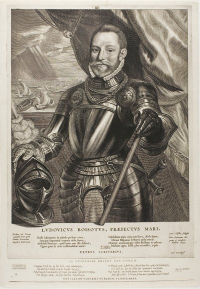 Lodewijk Boisot, Amiral de Zélande, planche 4 de Quatuor Personae - Cornelis Visscher