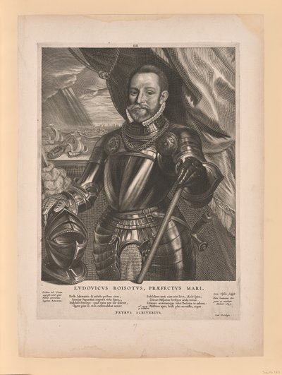 Louis de Boisot, Amiral de Zélande, extrait de Quatuor Personae - Cornelis Visscher