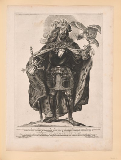 Saint Bavon, extrait de Saints des Pays-Bas du Nord et du Sud - Cornelis Visscher