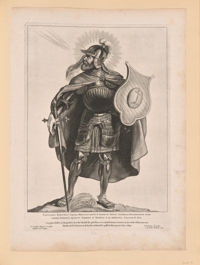 Saint Gangulphus, extrait de Saints des Pays-Bas du Nord et du Sud - Cornelis Visscher
