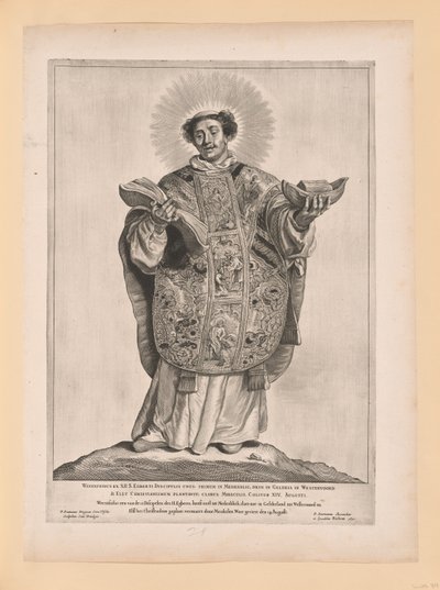 Saint Lebuin, de Saints du Nord et du Sud des Pays-Bas - Cornelis Visscher