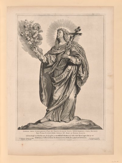 Sainte Liduina, de Saints des Pays-Bas du Nord et du Sud - Cornelis Visscher