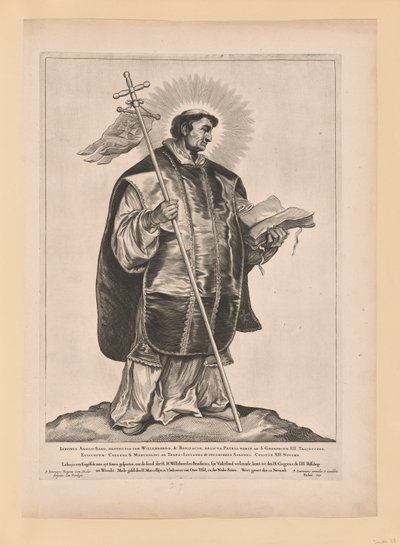 Saint Marcellinus, extrait de Saints des Pays-Bas du Nord et du Sud - Cornelis Visscher