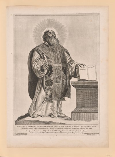 Saint Wulfram, de Saints des Pays-Bas du Nord et du Sud - Cornelis Visscher