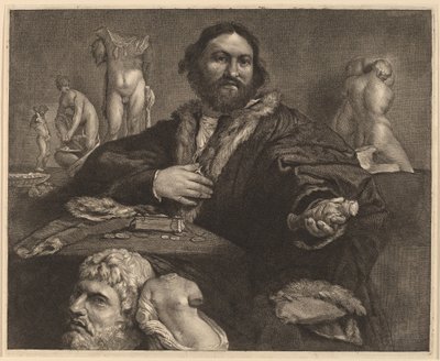 Andrea Odoni - Cornelis Visscher after Lorenzo Lotto