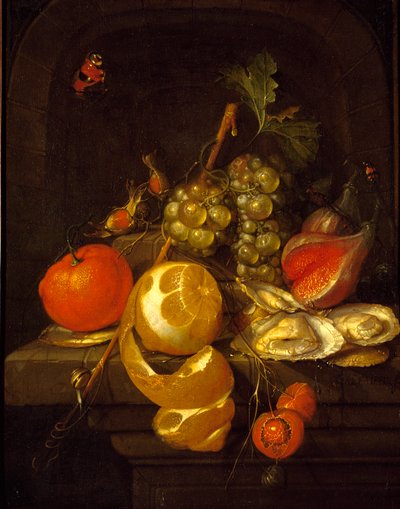 Nature morte avec fruits et huîtres, milieu des années 1650 - Cornelis de Heem
