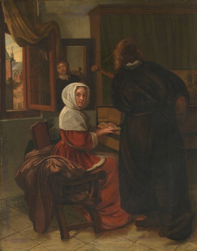 Couple faisant de la musique - Cornelis de Man (manner of)